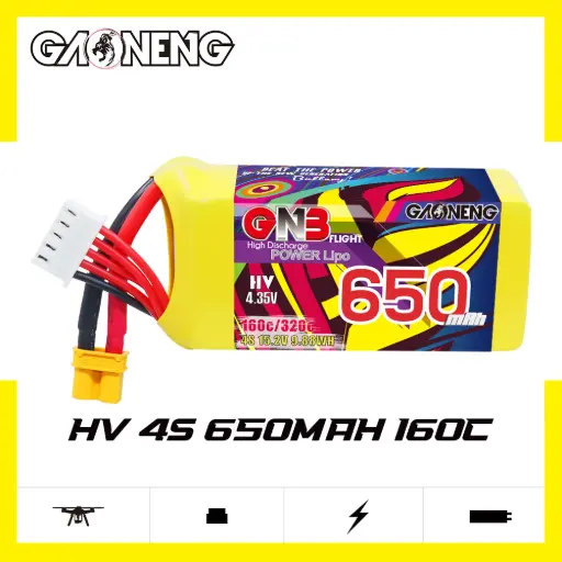 [GNB-003-N] GAONENG GNB - Batterie LiPo LiHV 4S 15.2V 650mAh 160C XT30 HV