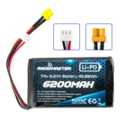 [Radiomaster-001-N] Radiomaster - Batterie LiPo 2S 7.4 V 6200 mAh